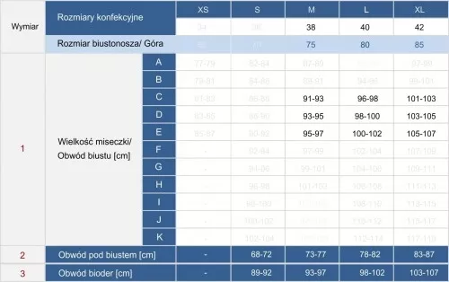 Купальник синий с push-up Feba F10G 827A - фото №5